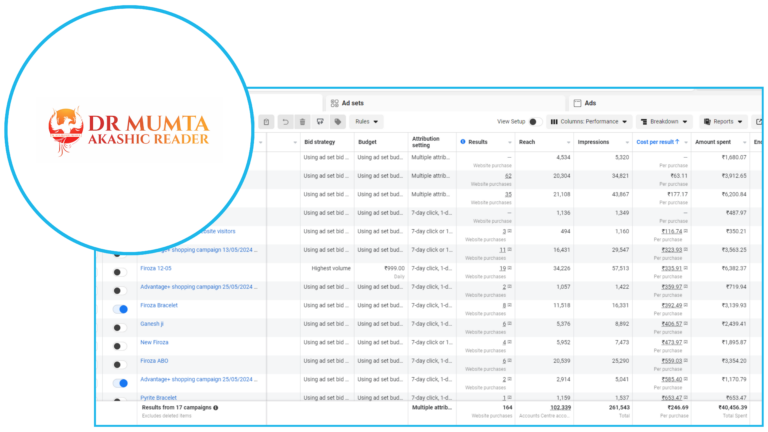 shop.mamtaakashicreader.com got 164 Orders via Meta Ads Per Order 246.69